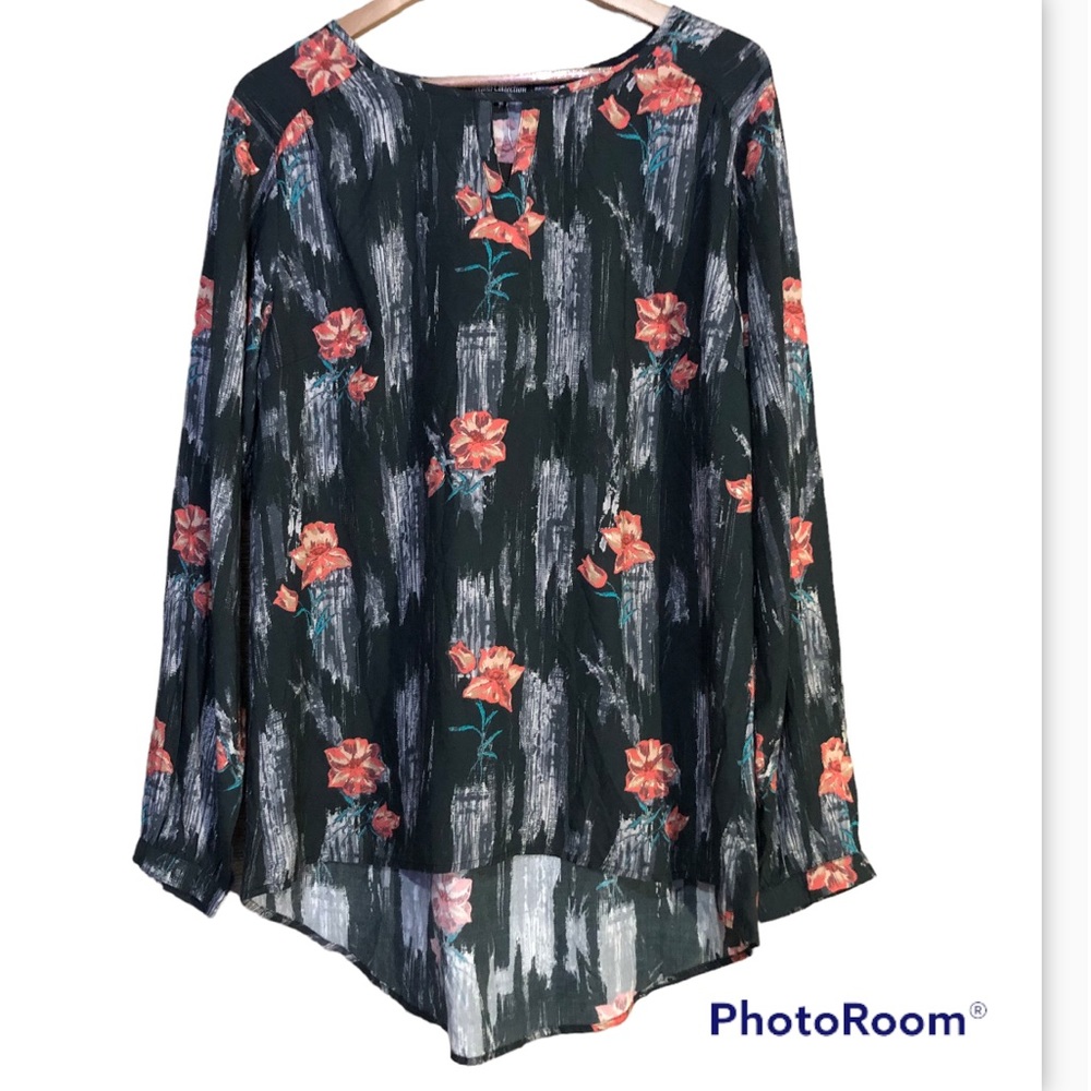 Tolani collection Caitlyn boho floral tunic top